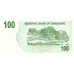 P42 Zimbabwe - 100 Dollars Year 2006/2007 (Bearer Cheque)